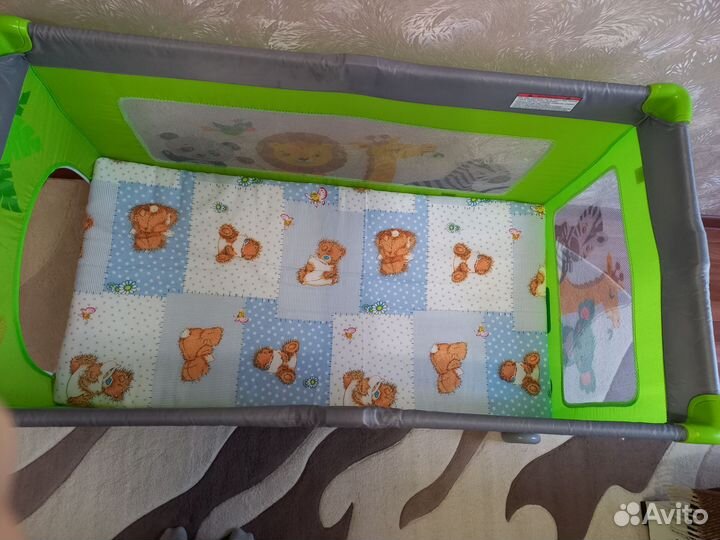 Детская кровать манеж с матрасом