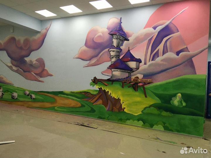 Граффити. Художественная роспись. Монументальная ж