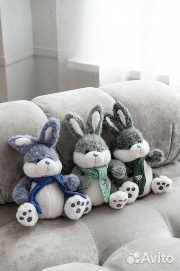 Мягкие игрушки мишка, зайка