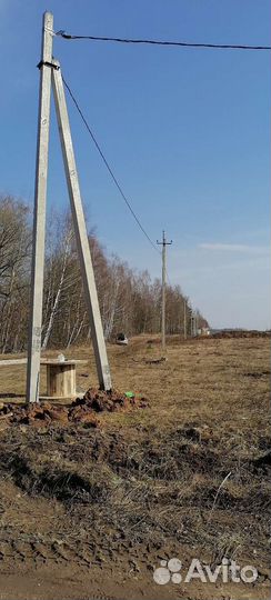 Установка опор лэп