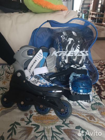 Ролики, каска, шлем в комплеете