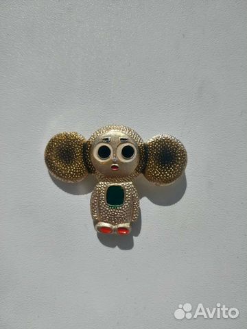 Значок чебурашка СССР