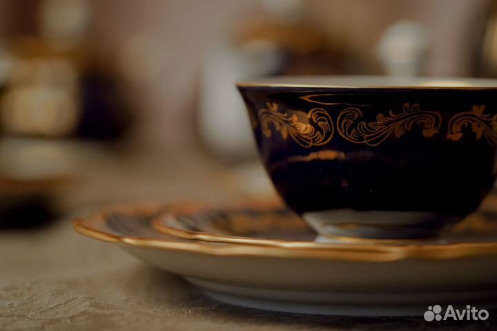 Сервиз кобальт 8 персон Reichenbach Райхенбах