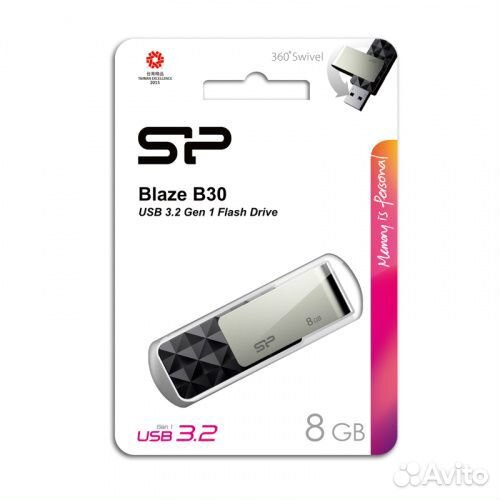 Flash Usb 3.0 Silicon Power Blaze B30 на 8GB