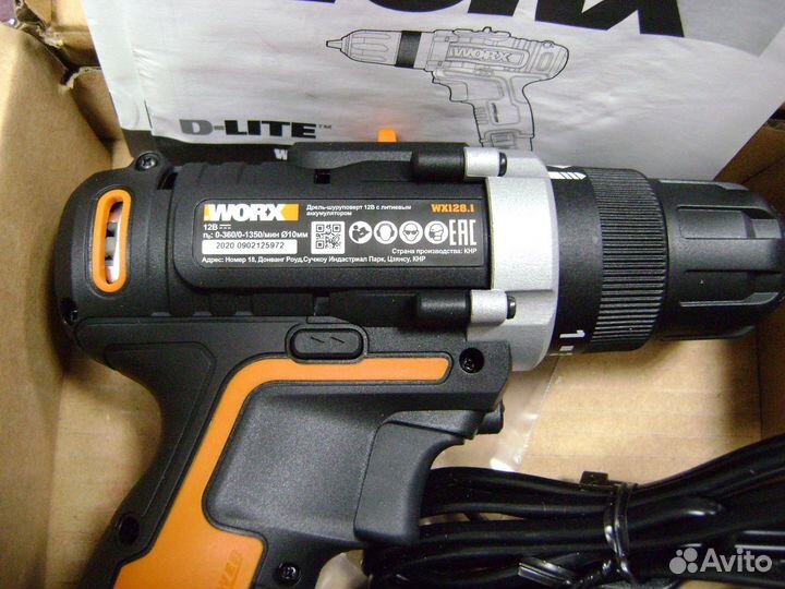 Аккумуляторная дрель-шуруповерт worx WX128.1