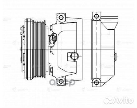 Компрессор кондиционера Chevrolet Aveo (02) 1.4i