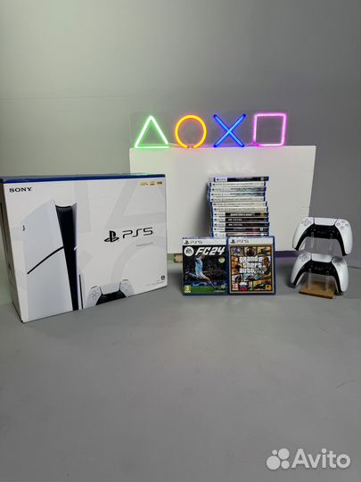 Новая Sony Ps5 Slim 1tb 700 Игр / Магазин