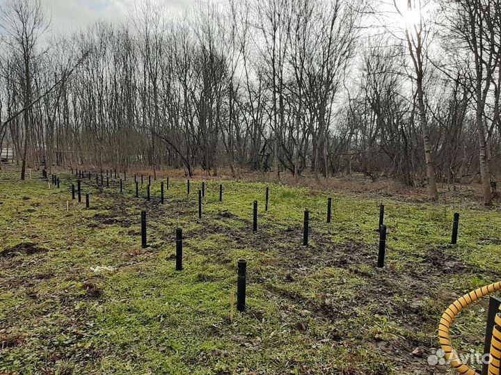 Винтовые сваи под ключ установка