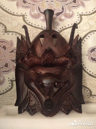 Маска с Бали. Ганеша. Индонезия. Эбеновое дерево