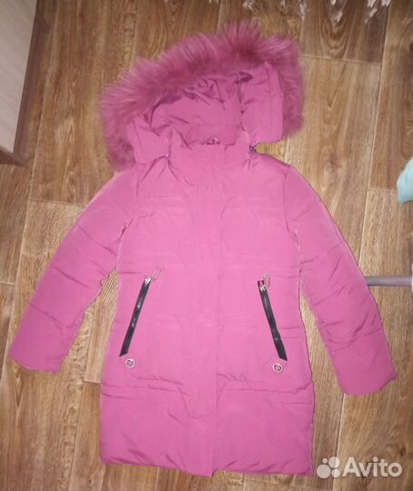 Два полупальто зимних 140р-р