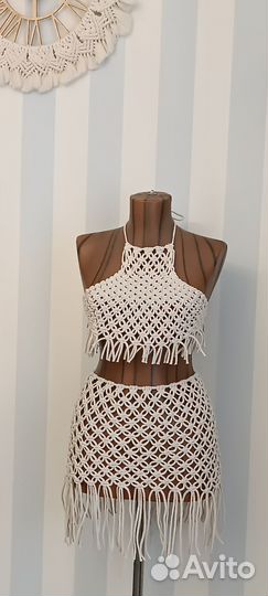 Костюм в технике макраме