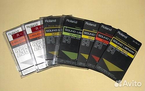 Roland SN-R8 и M-256-E Карты звуков и памяти