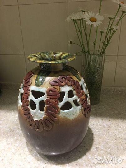Ваза керамическая ручной работы