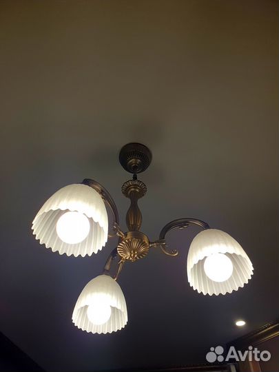 Люстра, латунь, Германия