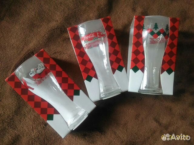 Coca-Cola Кока-Кола Набор бокалов стаканов зима'19