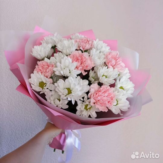 Букет с гвоздиками