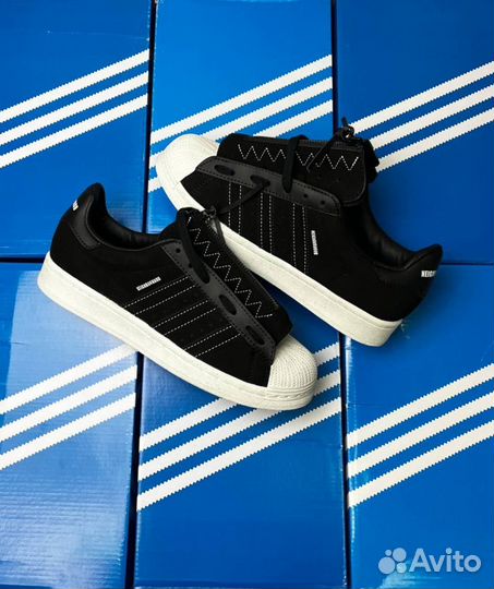 Adidas neighborhood X superstar 80S core black 41