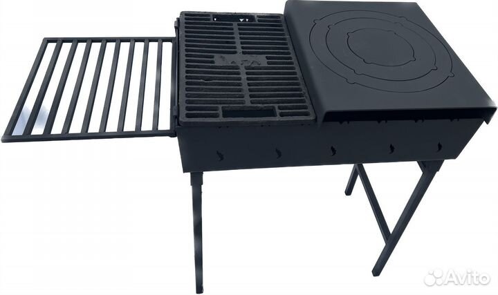 Мангал, решетка чугун, кольца комплект