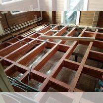 Ремонт полов лаг под ключ, Аксу