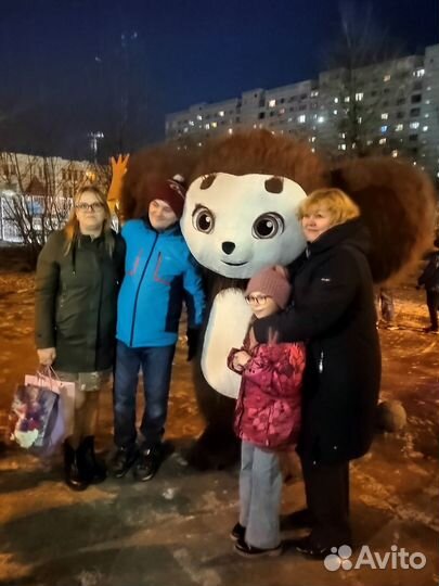 Поздравление от Чебурашки и Белого Мишки