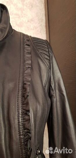 Куртка кожаная новая р.44