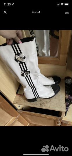 Сапоги кожаные