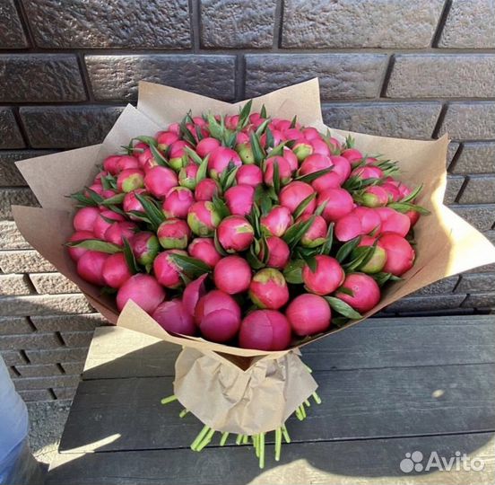 Пионы букет из пионов