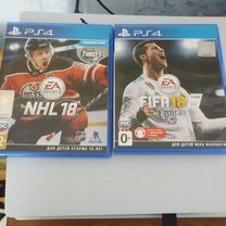 Nhl 18 ps4, fifa 18 ps4 (рус) цена за оба диска