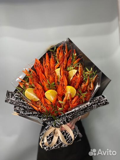 Съедобный букет из морепродуктов