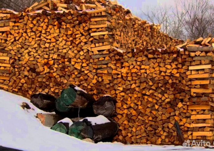 Дрова березовые наколотые