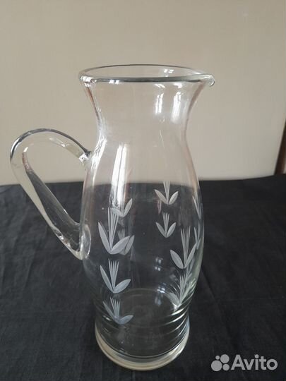 Кувшины стекло разные - 3 шт. СССР