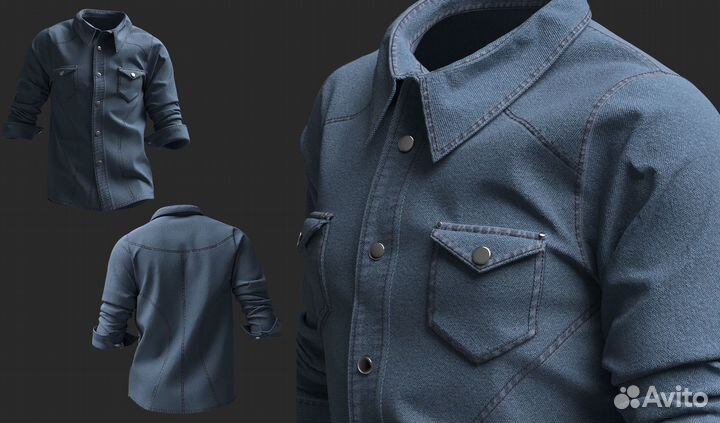 Визуализация одежды в 3D, виртуальная примерка