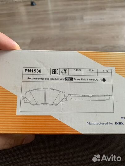 Тормозные колодки nibk для rav 4