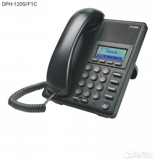 IP-телефон D-Link DPH-120S SIP Чёрный, DPH-120S/F1