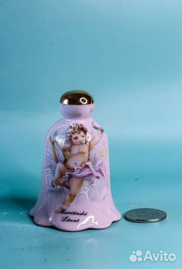 Колокольчики розовый фарфор ч-3