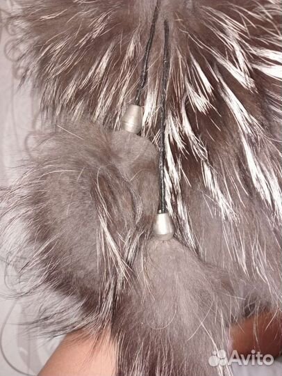 Шапка из чернобурки женская