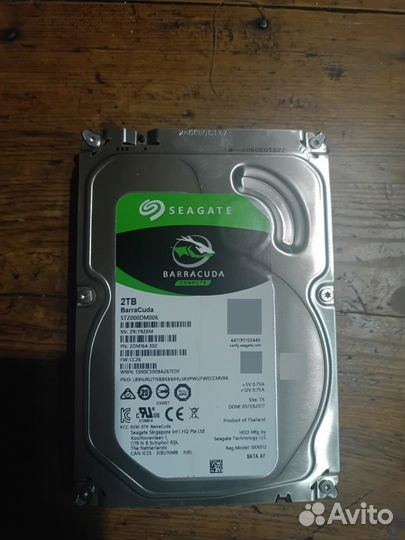 Внутренний жесткий диск Seagate 2 тб Barracuda