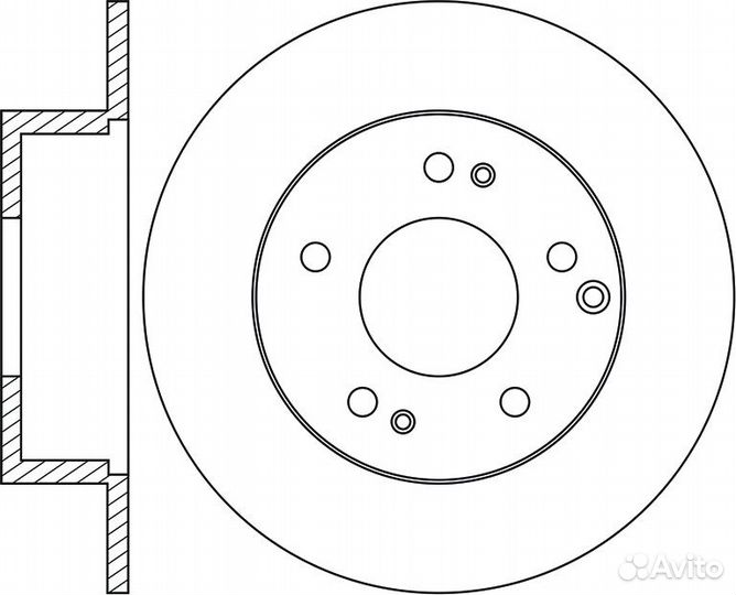 Диск тормозной задн