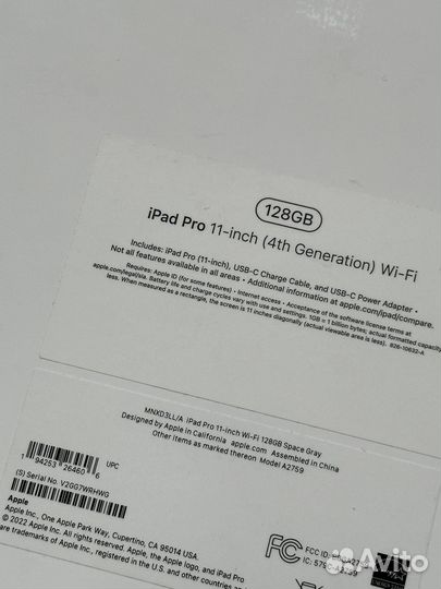 iPad pro 11 m2 128gb Новый