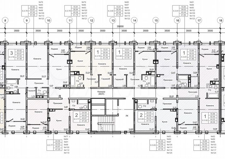 1-к. квартира, 42,2 м², 2/9 эт.