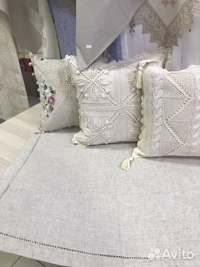 Скатерть салфетки лен