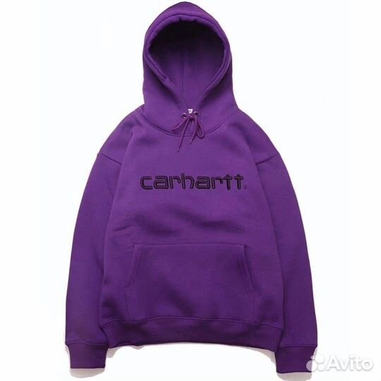 Худи Carhartt black brnd фиолетовое