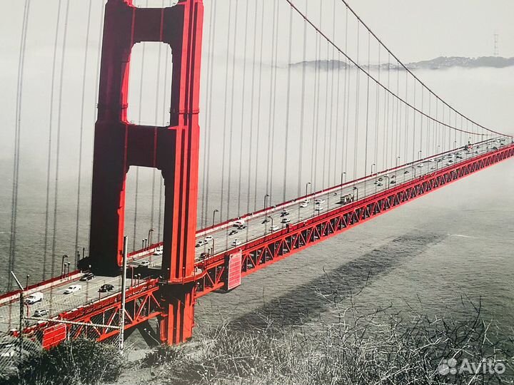 Постер мост Золотые ворота в Подарок