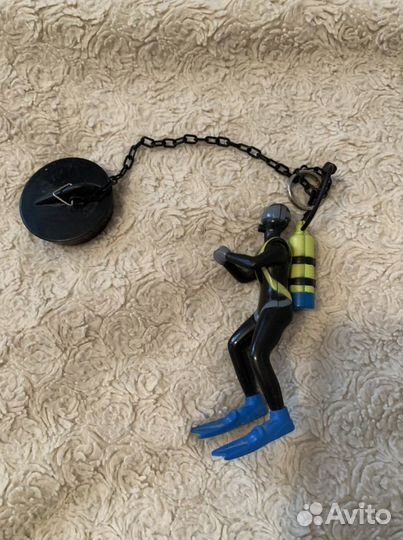 Пробка игрушка для ванны аквалангист