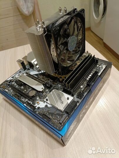 Комплект мать+Ryzen5 3500X+24 GB DDR4+кулер