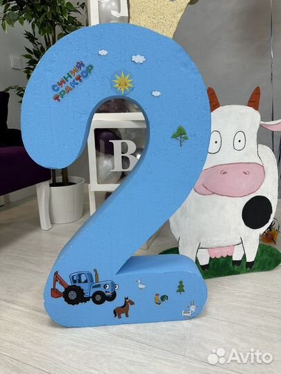 Объемная цифра 2