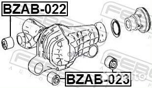 Сайлентблок опоры дифференциала bzab-023 Febest