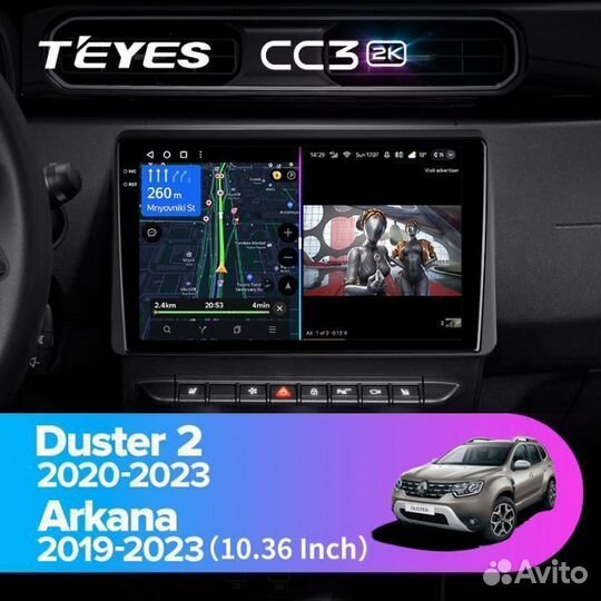 Магнитола Teyes CC3 2K 4/64Gb Renault Arkana 19-22