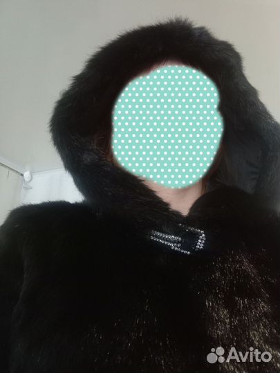 Искусственная шуба под норку короткая