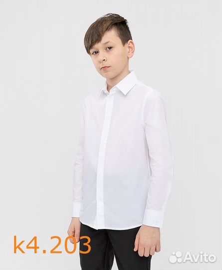 Сорочка белая р 134, 140, 152, 164, 170